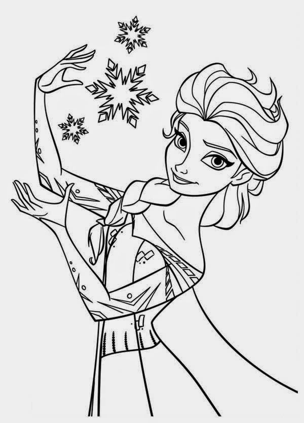 Detail Sketsa Frozen Mewarnai Nomer 2