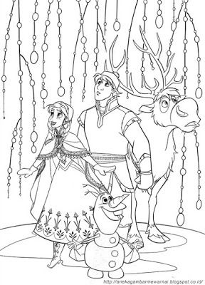 Detail Sketsa Frozen Mewarnai Nomer 13