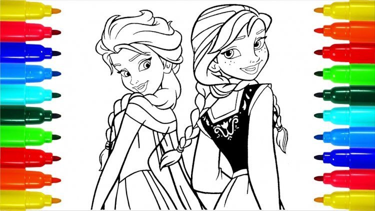 Detail Sketsa Frozen Mewarnai Nomer 18