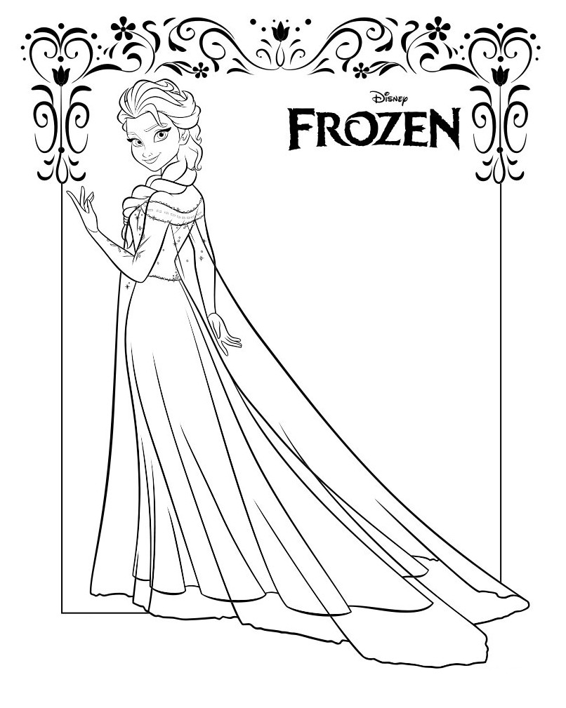 Detail Sketsa Frozen Mewarnai Nomer 3