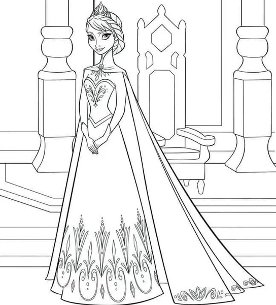 Detail Sketsa Frozen Mewarnai Nomer 22