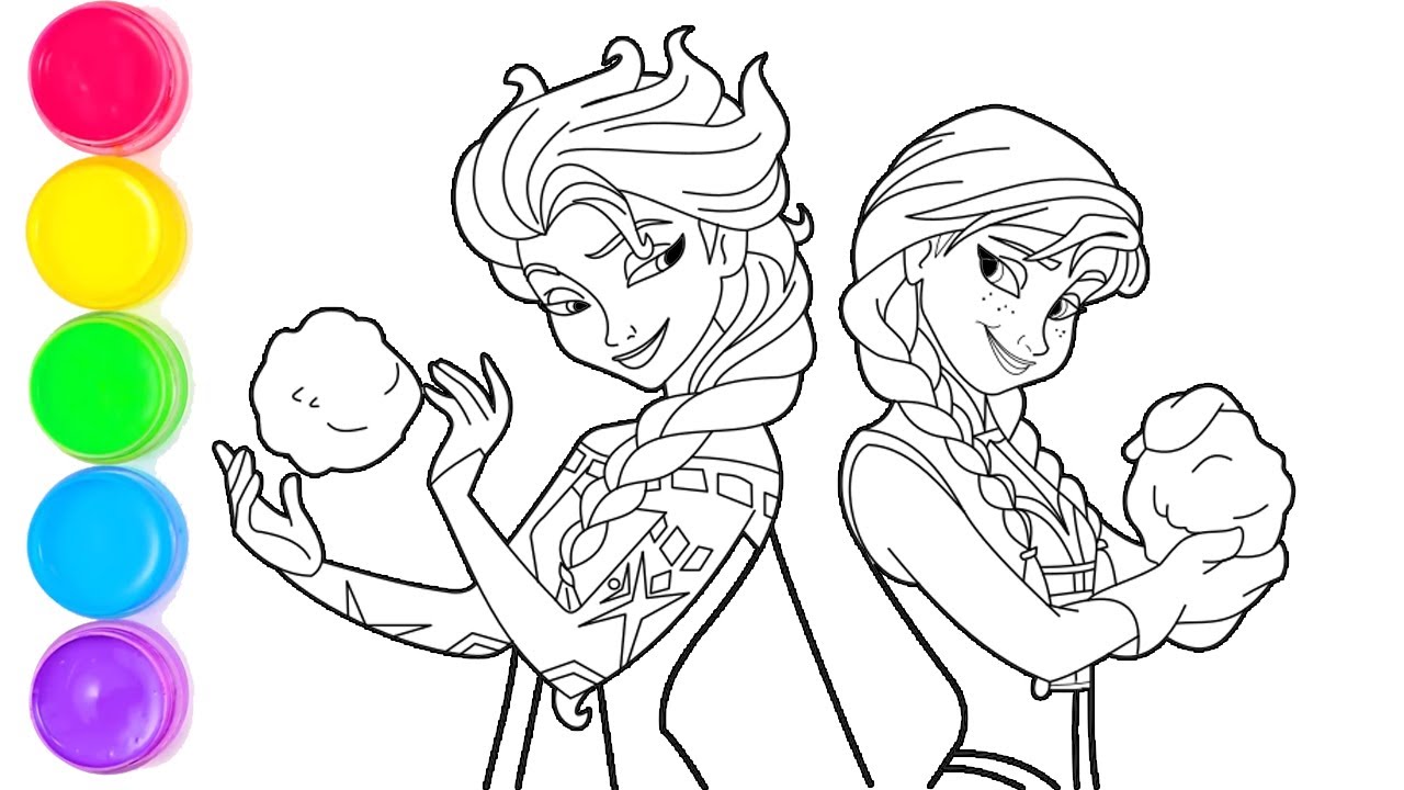 Detail Sketsa Frozen Mewarnai Nomer 25