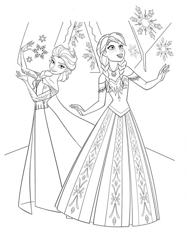 Detail Sketsa Frozen Mewarnai Nomer 26