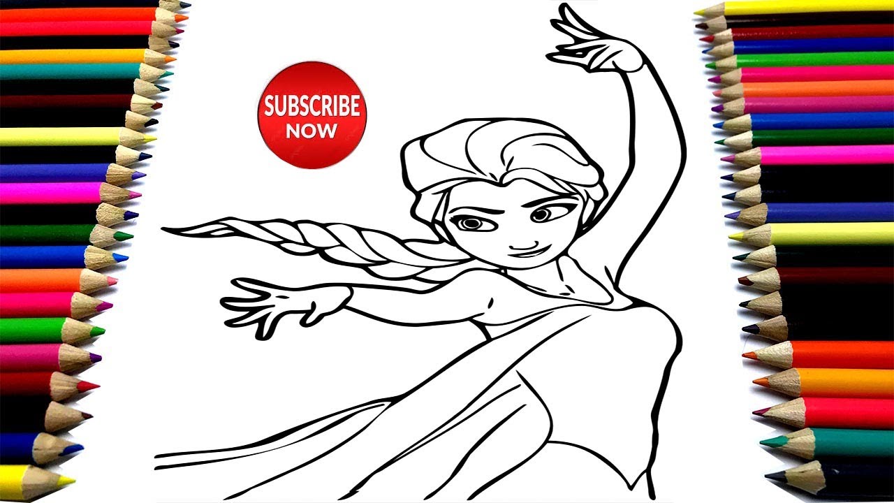 Detail Sketsa Frozen Mewarnai Nomer 27