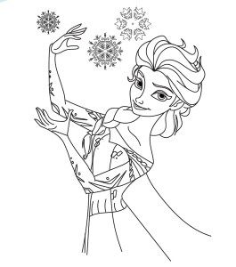 Detail Sketsa Frozen Mewarnai Nomer 4