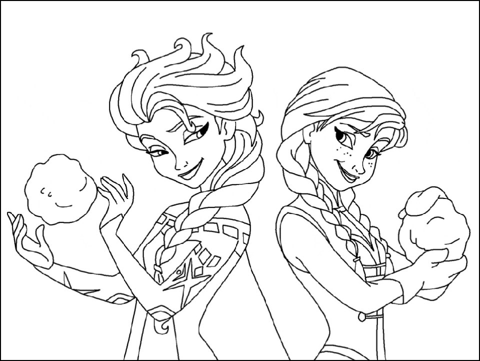 Detail Sketsa Frozen Mewarnai Nomer 32