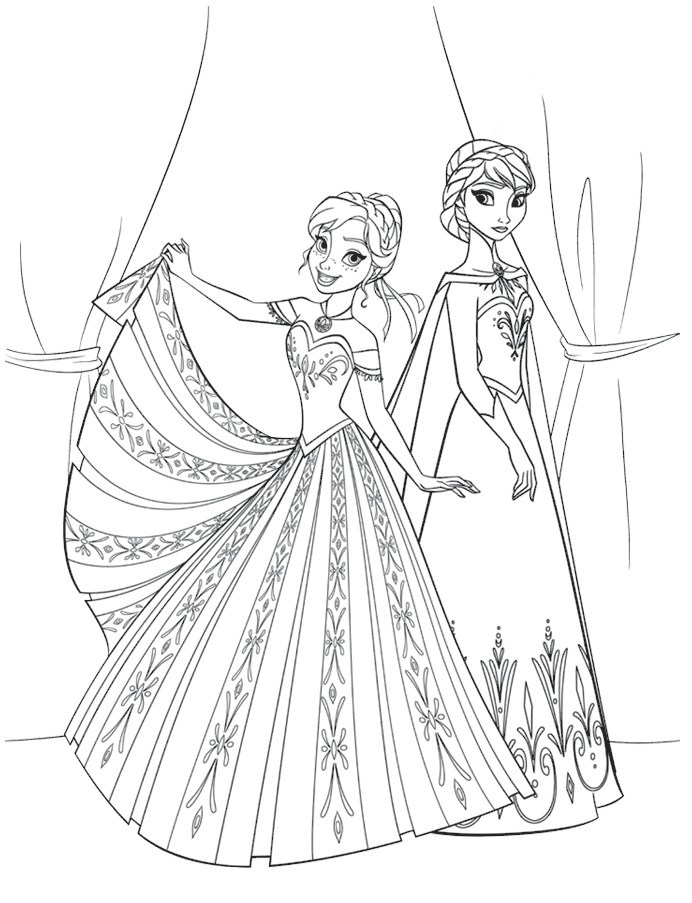 Detail Sketsa Frozen Mewarnai Nomer 33