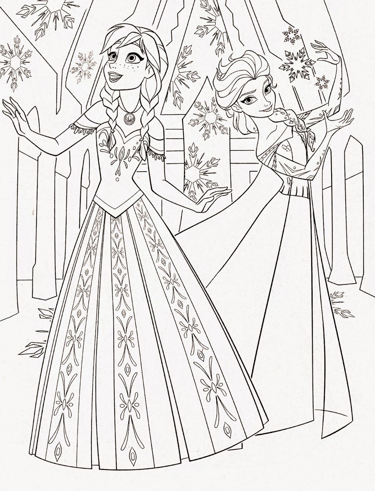 Detail Sketsa Frozen Mewarnai Nomer 40
