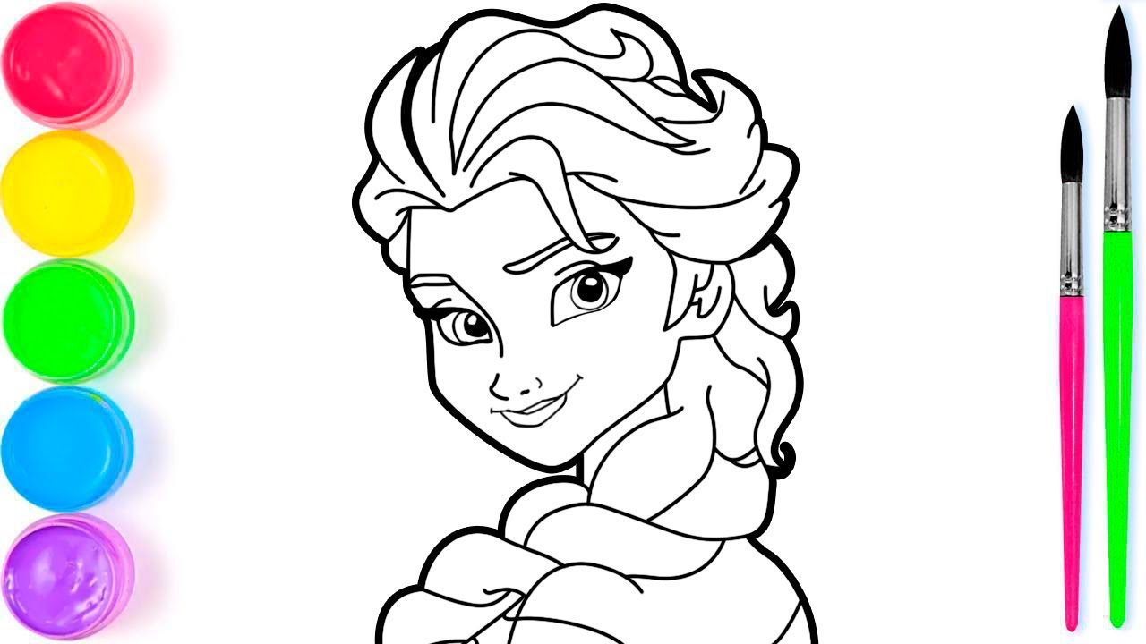 Detail Sketsa Frozen Mewarnai Nomer 6