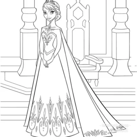 Detail Sketsa Frozen Mewarnai Nomer 54