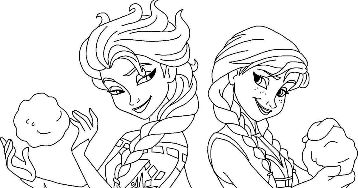 Detail Sketsa Frozen Mewarnai Nomer 55