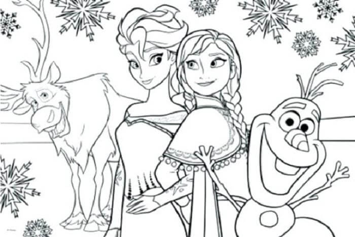Detail Sketsa Frozen Mewarnai Nomer 8