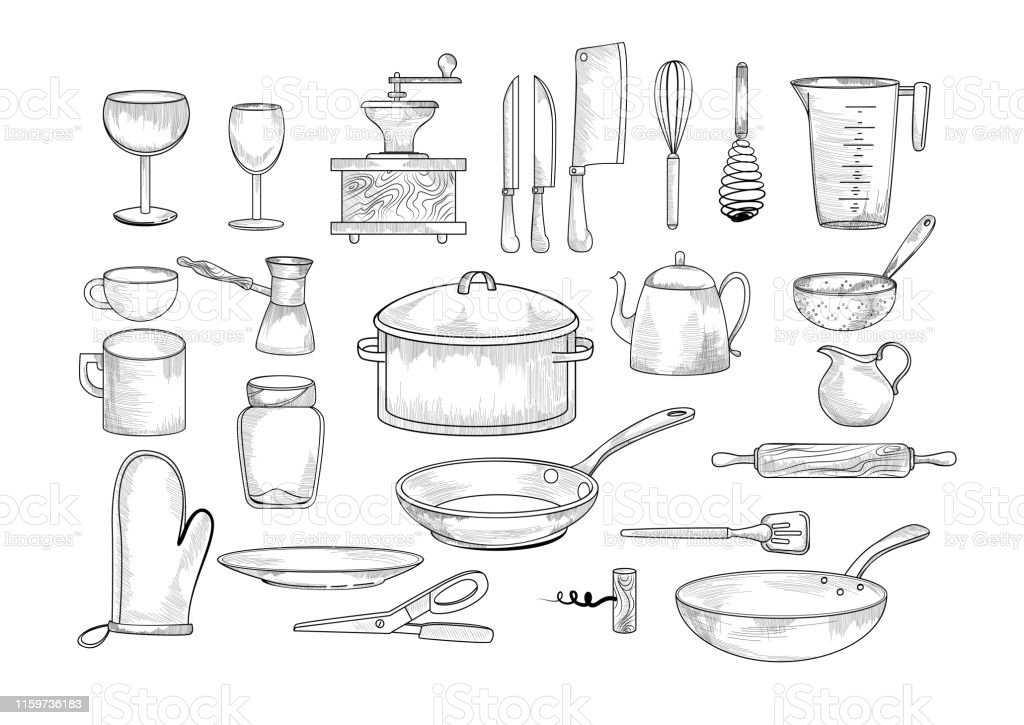 Detail Sketsa Gambar Alat Dapur Nomer 48