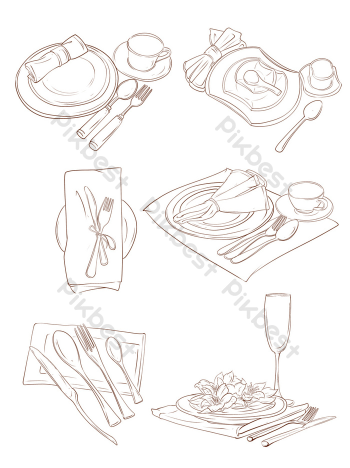 Detail Sketsa Gambar Alat Makan Nomer 53