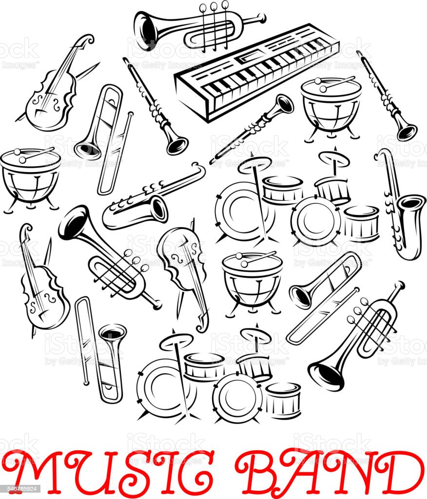 Detail Sketsa Gambar Alat Musik Nomer 11