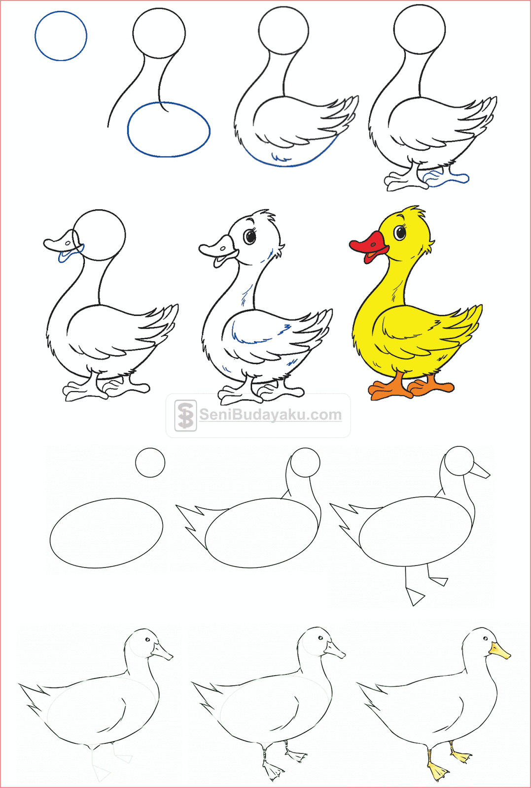 Detail Sketsa Gambar Angsa 3 Dimensi Nomer 21