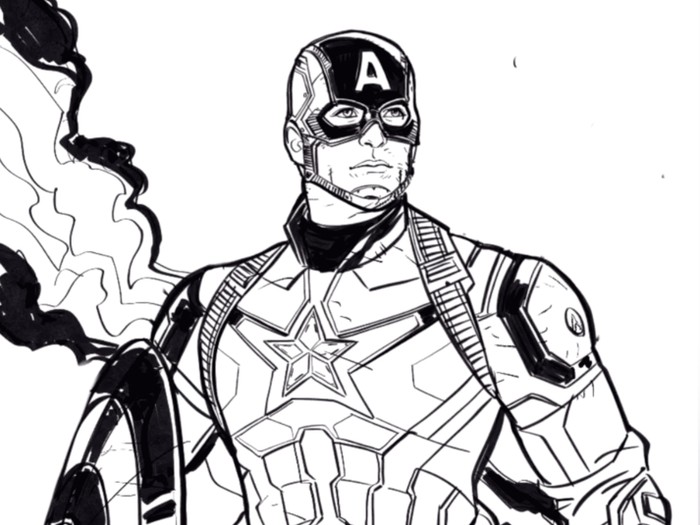 Detail Sketsa Gambar Avengers Nomer 5