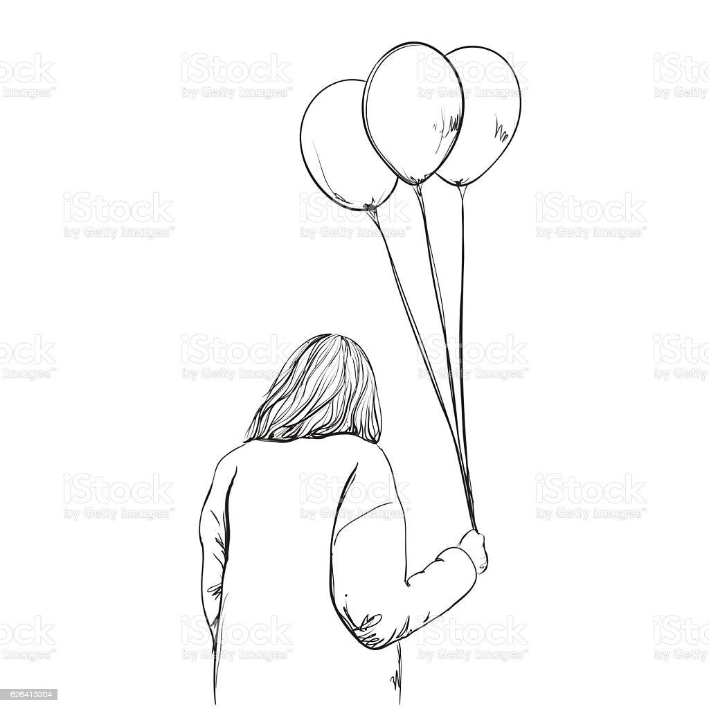 Detail Sketsa Gambar Balon Gambar Balon Nomer 29