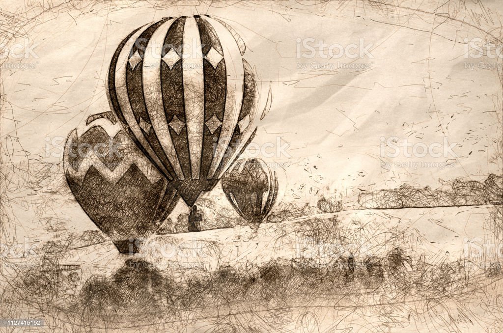 Detail Sketsa Gambar Balon Gambar Balon Nomer 41