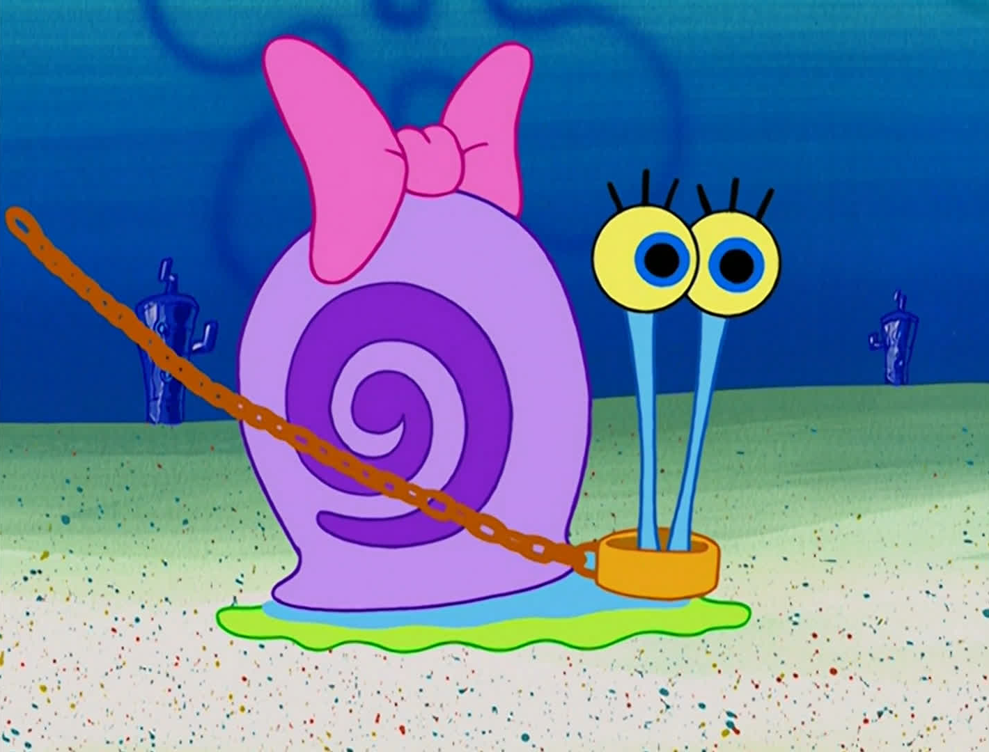 Detail What Is The Snails Name On Spongebob Nomer 2