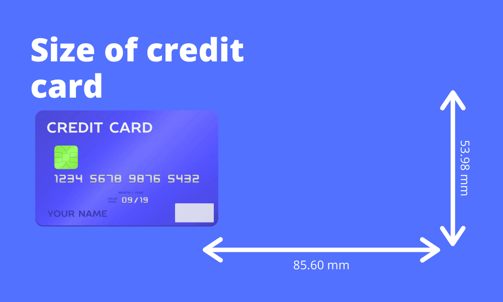What Size Is A Credit Card - KibrisPDR
