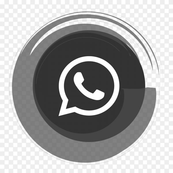 Detail Whatsapp Icon Png Black Nomer 36