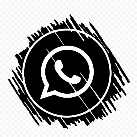 Detail Whatsapp Logo Black And White Png Nomer 22