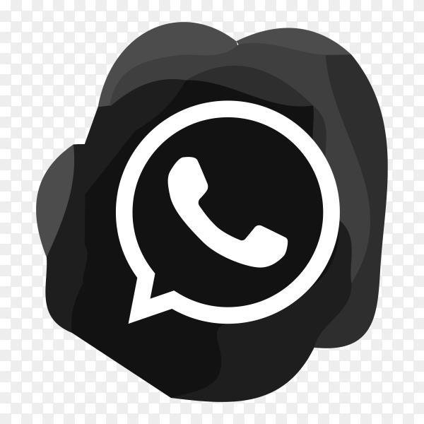 Detail Whatsapp Logo Black And White Png Nomer 29