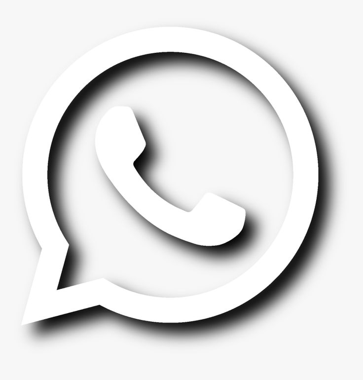 Detail Whatsapp Logo Png Black And White Nomer 10