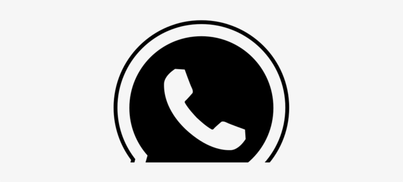 Detail Whatsapp Logo Png Black And White Nomer 30