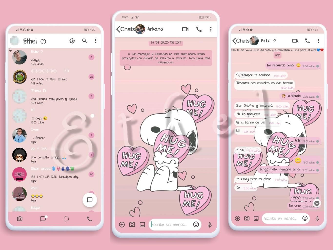 Detail Whatsapp Pink Theme Nomer 13