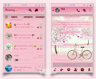 Detail Whatsapp Pink Theme Nomer 34