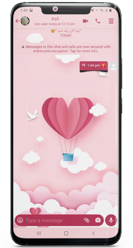 Detail Whatsapp Pink Theme Nomer 7