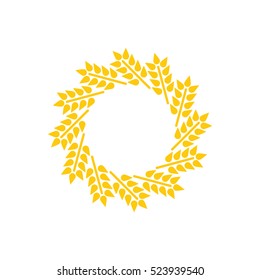 Detail Wheat Wreath Vector Nomer 40