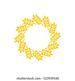 Detail Wheat Wreath Vector Nomer 40