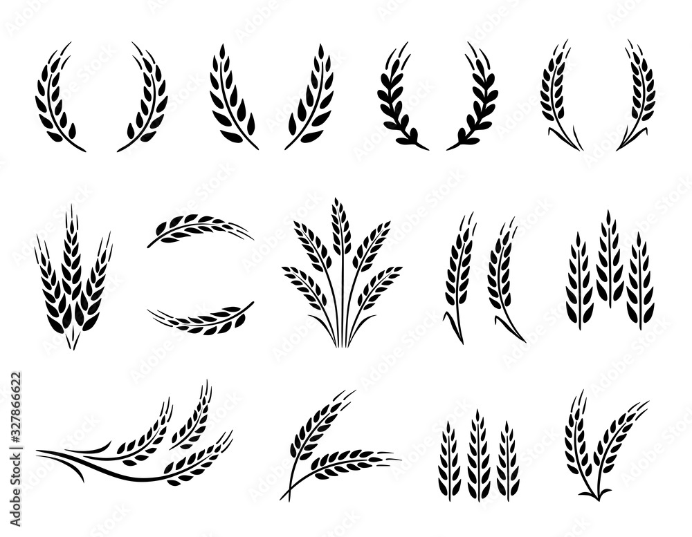 Detail Wheat Wreath Vector Nomer 49