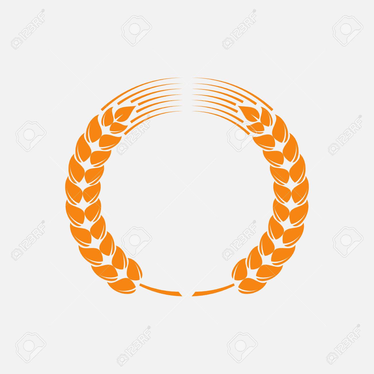 Detail Wheat Wreath Vector Nomer 52