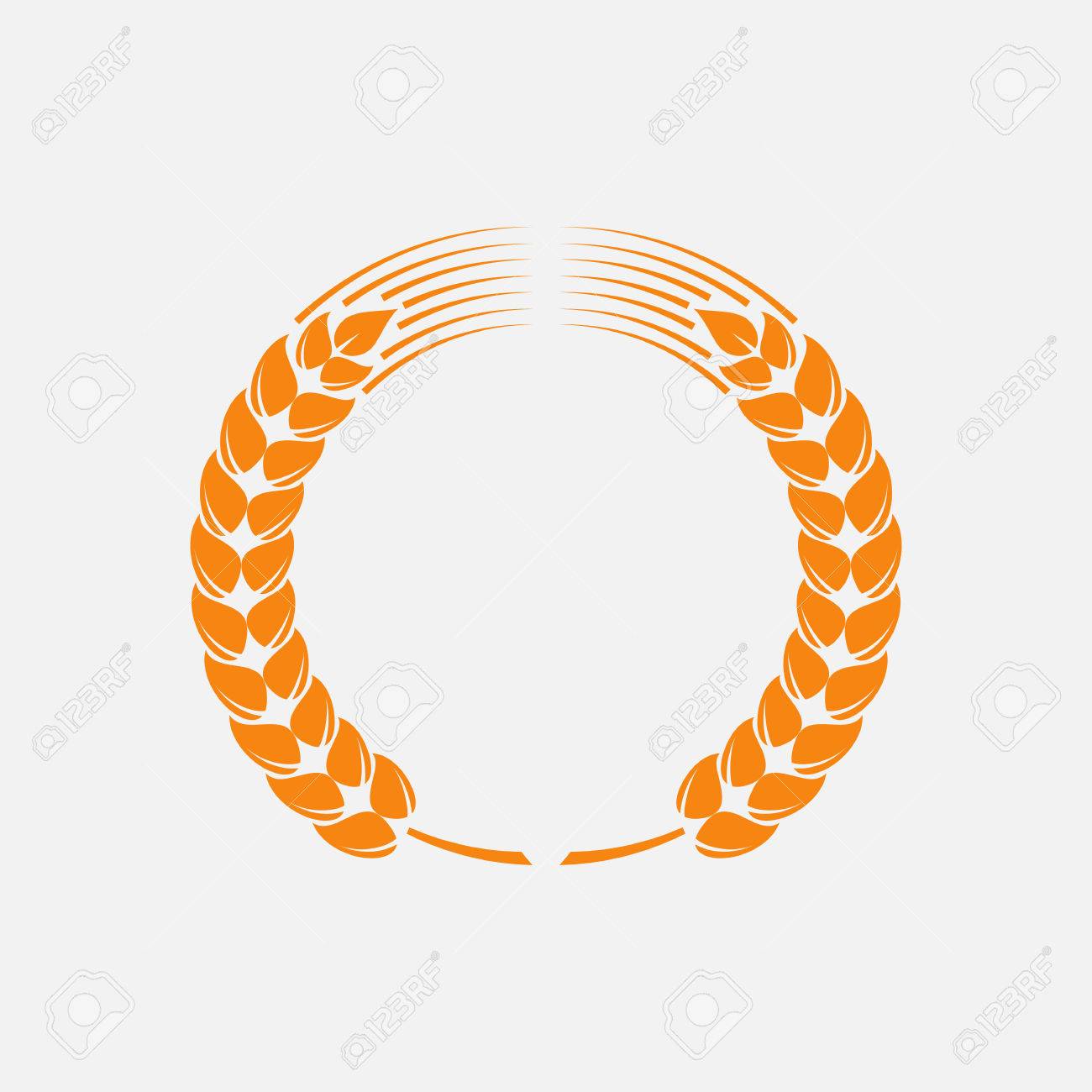 Detail Wheat Wreath Vector Nomer 52