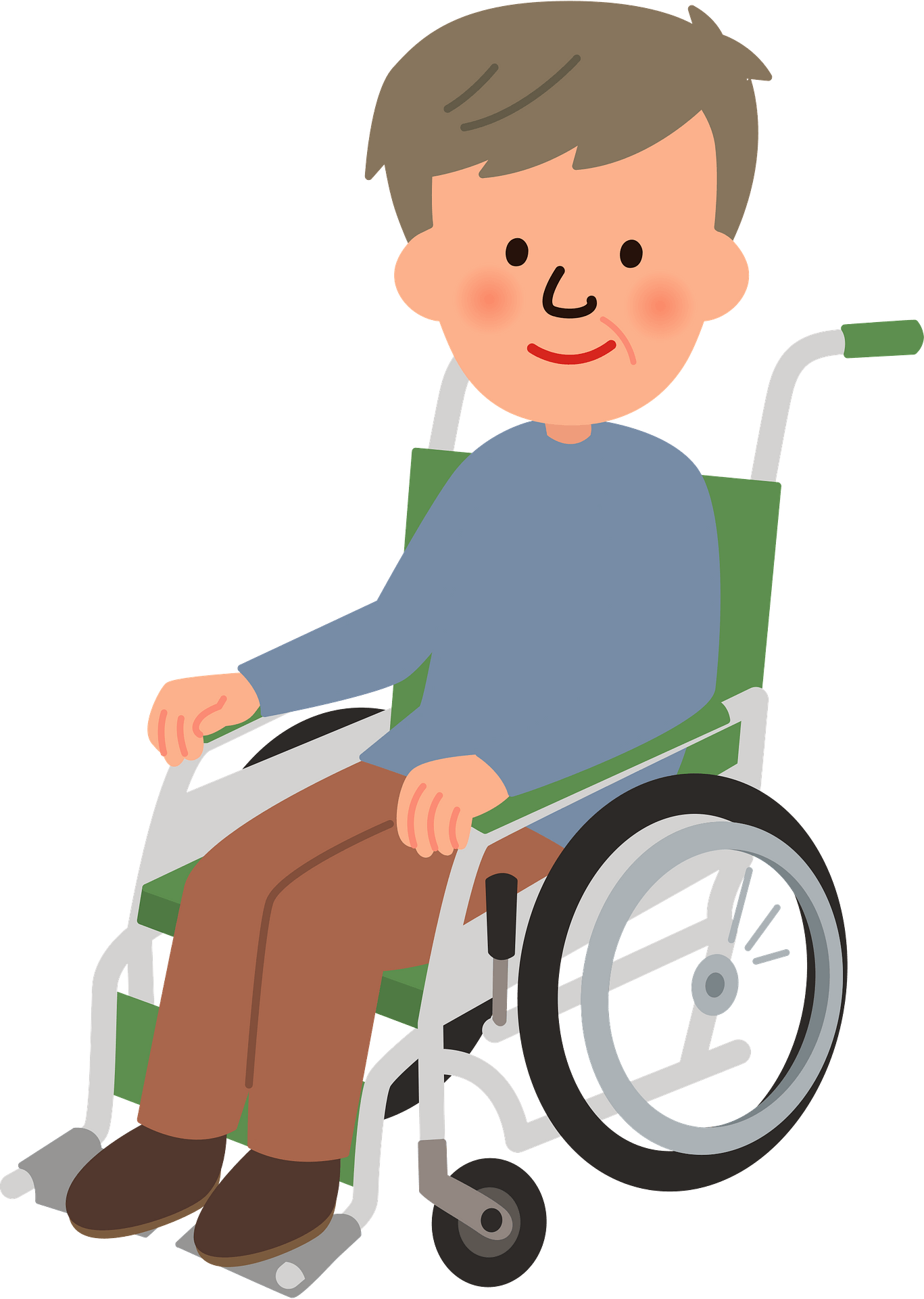 Detail Wheel Chair Clipart Nomer 11