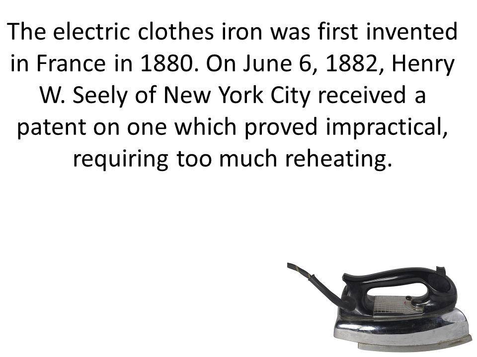 Detail When Was The Electric Iron Invented Nomer 46