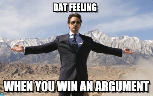 Detail When You Win An Argument Meme Nomer 48