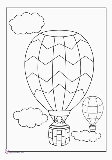 Detail Sketsa Gambar Balon Udara Yang Mudah Digambar Nomer 33