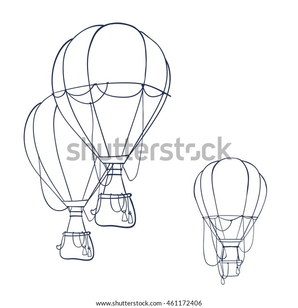 Detail Sketsa Gambar Balon Udara Yang Mudah Digambar Nomer 47