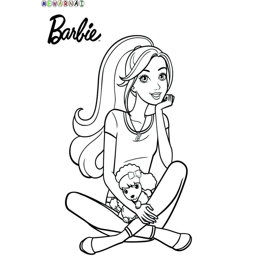 Detail Sketsa Gambar Barbie Nomer 41