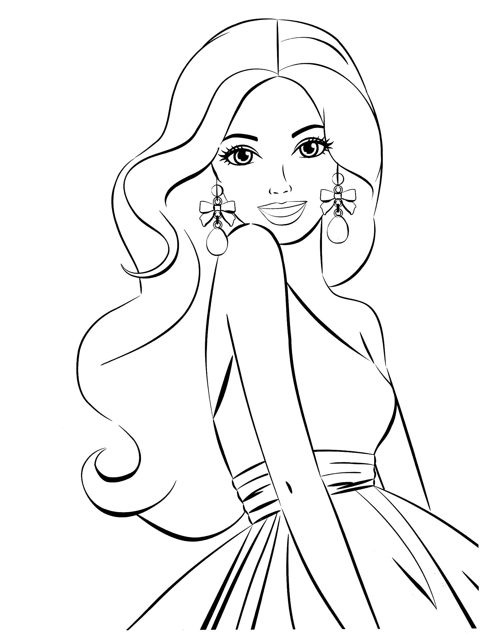 Detail Sketsa Gambar Barbie Mudah Nomer 7