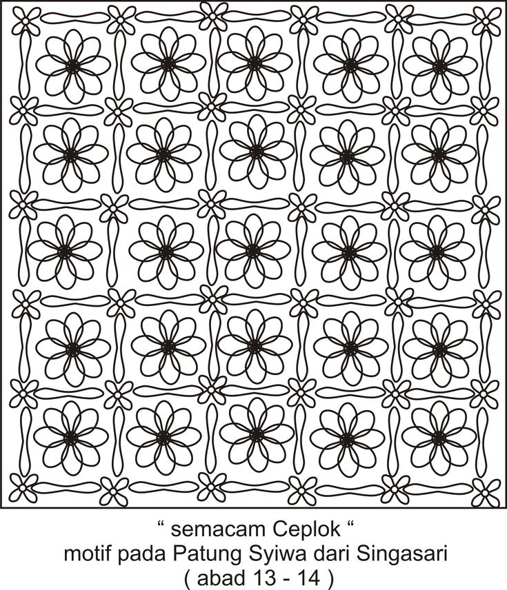 Detail Sketsa Gambar Batik Nomer 54