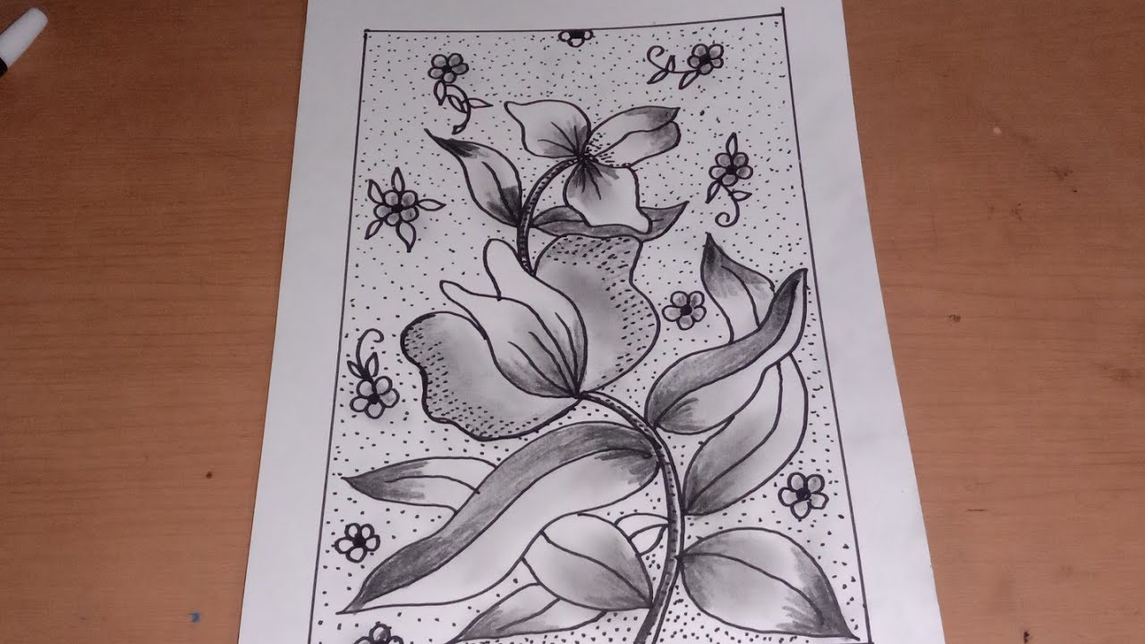 Detail Sketsa Gambar Batik Bunga Nomer 26
