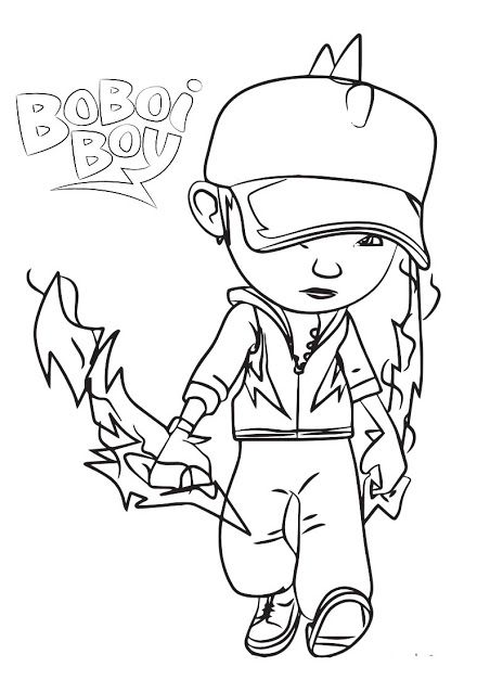 Detail Sketsa Gambar Boboiboy Nomer 2