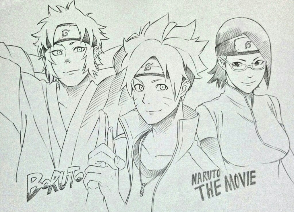 Detail Sketsa Gambar Boruto Nomer 11