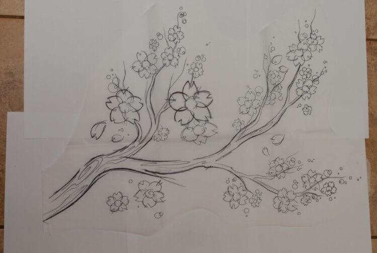 Detail Sketsa Gambar Bunga Di Jepang Nomer 14